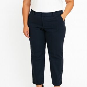 Old Navy Women's Pixie High Rise Navy Cropped Pants